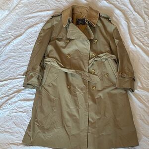 Vintage Burberry Classic Khaki Nova Check Trench Coat